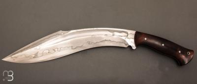   Couteau " Kukri " par Milan Mozolic - Bois de fer et W5