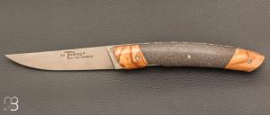  Couteau " Le Thiers® " pliant par l'Atelier Les 2 Diables - Lave et olivier