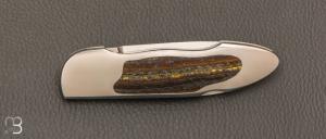  Couteau " Lock-Back 001 " custom  par Warren Osborne - Jaspe