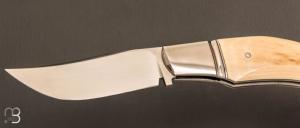   Couteau " Lock-Back  " par Honoré Vilain - Ivoire de mammouth et RWL34
