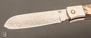  Couteau " Navaja Campesina" par Jesus Granda - Corne de buffle et damas