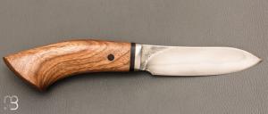    Couteau "Nessmuk" droit en noyer et lame acier C130 par Jean Paul Sire