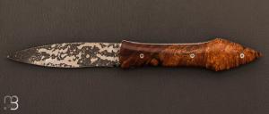 Couteau " L'Oegopsyde " fait main par Laraud Blade  - Bois de fer et 14C28 acid wash