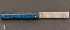 Couteau  "  L'Olonnois " de L'atelier du capitaine - Bouleau Madré et lame "Cristal Steel"