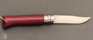 Couteau Opinel N°8 Baroudeur Grenat