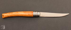 Couteau Opinel effilé N°10 inox olivier - Nouvelle Version