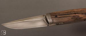   Couteau " Puukko " pliant des Forges d'Haraldr - Morta stabilisé