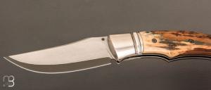 Couteau " Ryan's  " custom par Raphaël Durand - Mammouth et Suminagashi