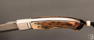 Couteau " Ryan's  " custom par Raphaël Durand - Mammouth et Suminagashi