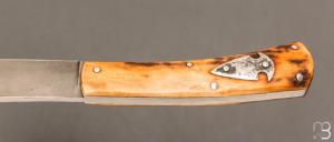   Couteau "Scagel" par Pierre Henri Monnet - Bois de cerf