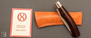  Couteau " Sgrigua " par Roberto Ottonello - Bois de fer et Damas