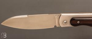   Couteau " Skipper" pliant de Éric Parmentier - Ebène de Macassar