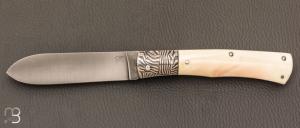  Couteau " Slipjoint " par Jesus Granda - ivoire de phacochère