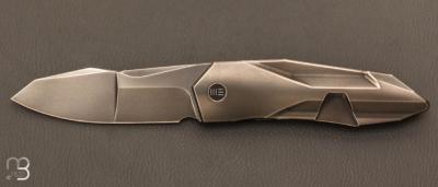    Couteau " Solid WE22028-6 " WE KNIFE - Gray Titanium Polished et CPM 20CV