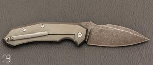    Couteau " Speartac Small " custom de GTKnives - Thomas Gony - Titane et lame en D2