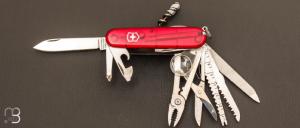 Couteau Suisse Victorinox Swisschamp Rouge Translucide