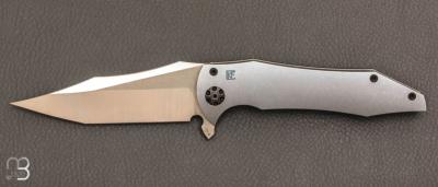 Couteau  "  Tiger Flipper " frame-lock par CKF Knives et Michal Gavac - Gavko