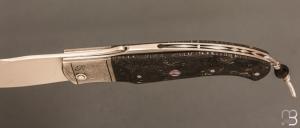   Couteau " Truand Éffilé " par Tony Ruot - Factcarbon Space Coral RWL34