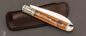  Couteau " Yssingeaux" par Romain Alvarez - RWL34 et ivoire de mammouth