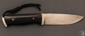    Couteau droit par Thierry Chevron - Damas et Micarta