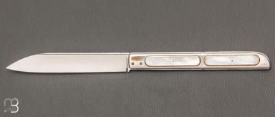 Couteau " Grande Chimère " pliant fait main par Bastien Toubhans - Atelier Beau Merle