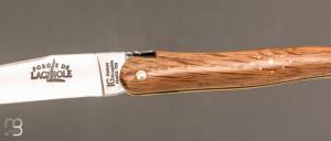    Couteau Laguiole d’ici IG 12cm par Forge de Laguiole - Plein manche cœur de chêne subfossile