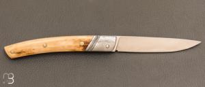  Couteau " Le Thiers " de Robert Beillonnet - ivoire de mammouth et RWL34