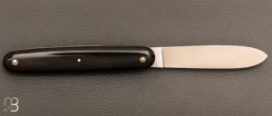    Navette de collection par Adrien Vautrin - Acier inoxydable 14c28N et corne de buffle