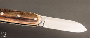   Couteau " Navette " de collection par Bertrand Grzegorzek - Ivoire de mammouth