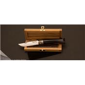 Couteau Opinel n°8 inox corne noire avec coffret