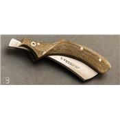 Couteau Phasme par la coutellerie Savignac - Micarta Vert