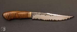 Couteau " Bowie " fixe artisanal par Haaland Curtis - Free Hill Blades