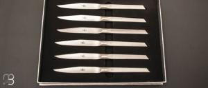 Coffret de 6 couteaux de table Dayat mats Signature Forge de Laguiole