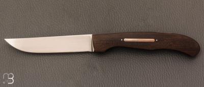 Couteau " Big Lock-back  " custom par Petr Hofman - Black Chacate wood et RWL34