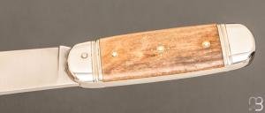 Couteau  " Bouledogue  " par Mathieu Herrero - Ivoire de mammouth et 14c28