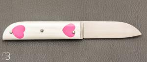   Couteau " Cœur  " par Nicolas Couderc - G10 et RWL-34