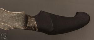   Couteau " CROM " custom Semi intégral fixe de Samuel Lurquin - G10