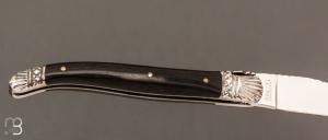   Couteau "Coquille 12 cm " par Laguiole en Aubrac - Ebène