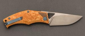 Couteau " DAV " custom par Torpen Knives - Jérôme Hovaere - Richlite Micarta et N690