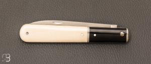 Couteau " Effilé "  par Adrien Vautrin - Mammouth et corne noire