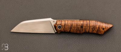    Couteau  "  Front-flipper custom " Akasia D'Indonésie Stabilisé et RWL34 de Berthelemy Gabriel - La Forge Agab