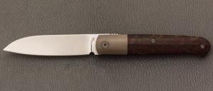 Couteau " Fructis Lag " custom de Stéphane Espi - Micarta WW2 et lame en RWL34