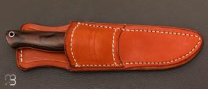 Couteau " Gunny Hunter LT "droit custom micarta et Elmax par Bark River