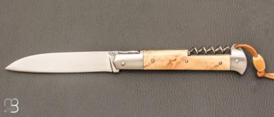    Couteau " Issoire 2 pièces " custom par David Breniere - Ivoire de phacochère et lame en RWL34