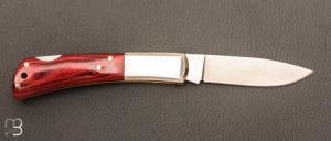 Couteau " Kaico-You " lock back par Kane Tsune - Pakkawood et AUS-8