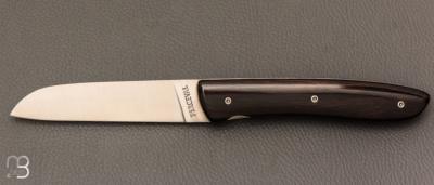 Couteau "L08" de Perceval - ébène du Mozambique