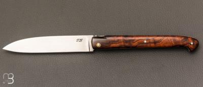  Couteau " Laguiole droit 13 cm " fait main par Jérôme Latreille - Ironwood et 14c28N