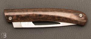 Couteau " Le 26 " par MTBlades Benjamin Thuillier - Paperstone et lame en 14C28