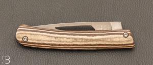 Couteau " Le 26 " par MTBlades Benjamin Thuillier - Paperstone et lame en 14C28