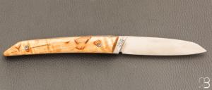 Couteau " Le Klic " par JP Hontanx - Bouleau et 12c27N